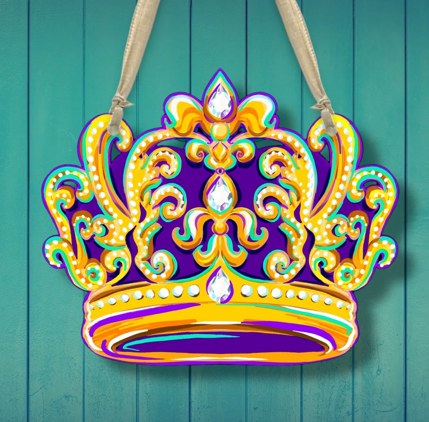 Jeweled Crown Door Hanger