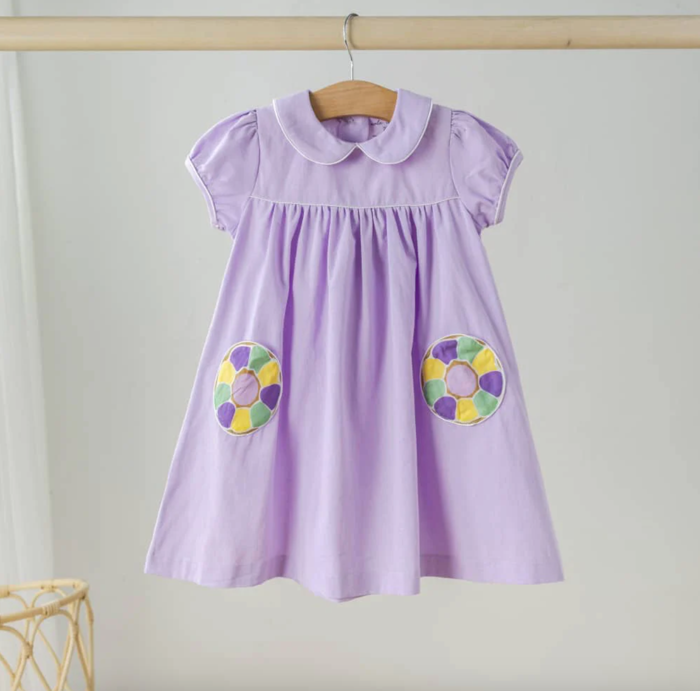 King Cake Pocket Dress, Kids