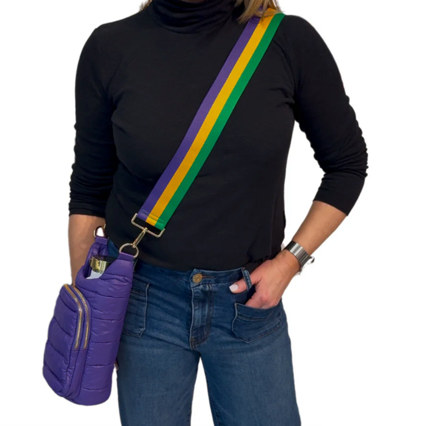 Mardi Gras Stripe Hydro Bag Strap