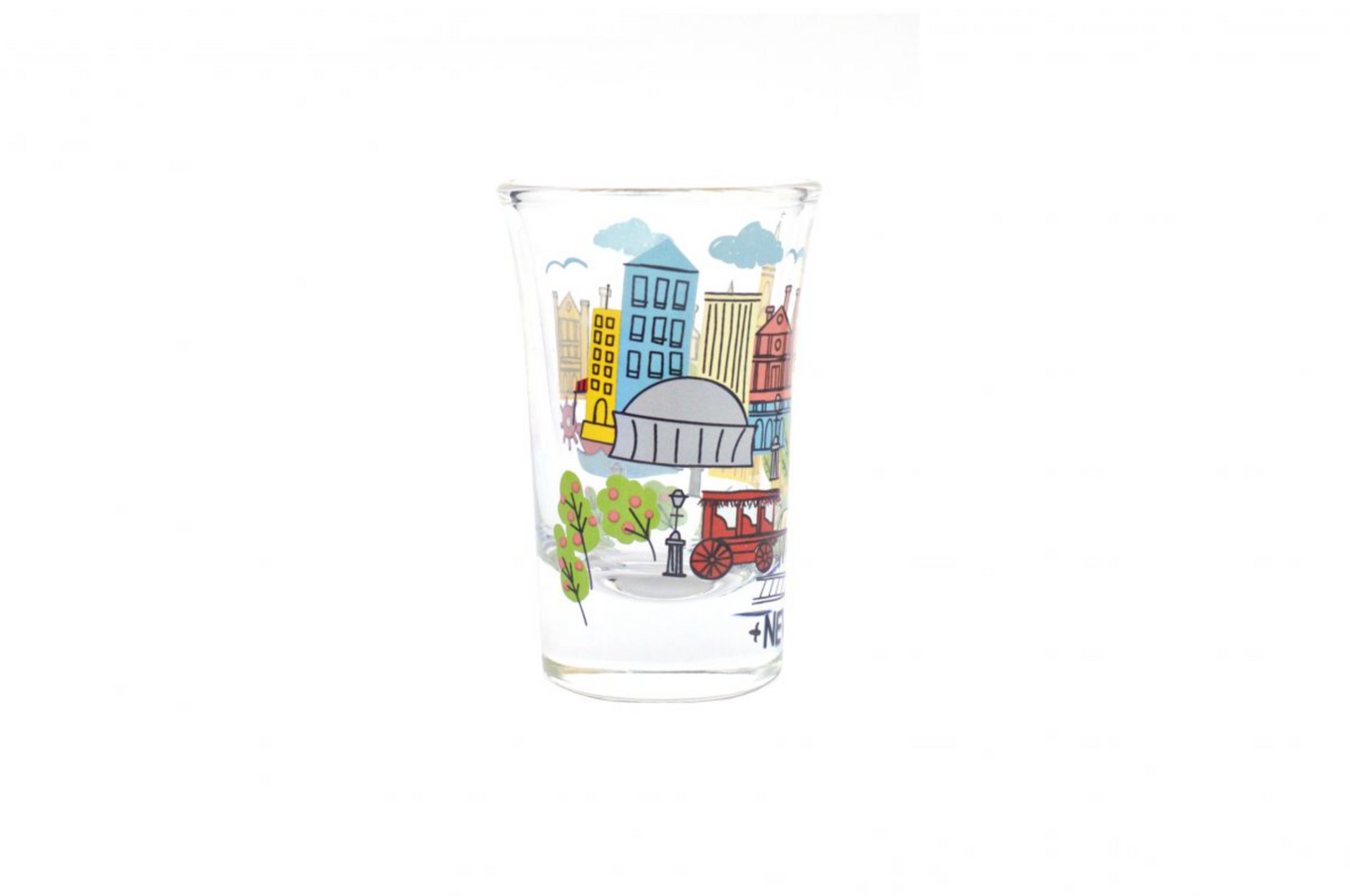 Colorful Quarter Shot Glass