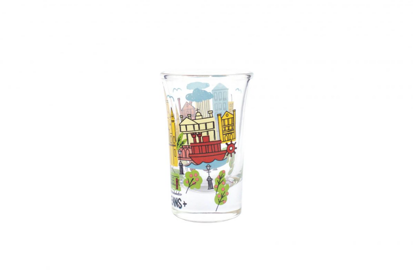 Colorful Quarter Shot Glass