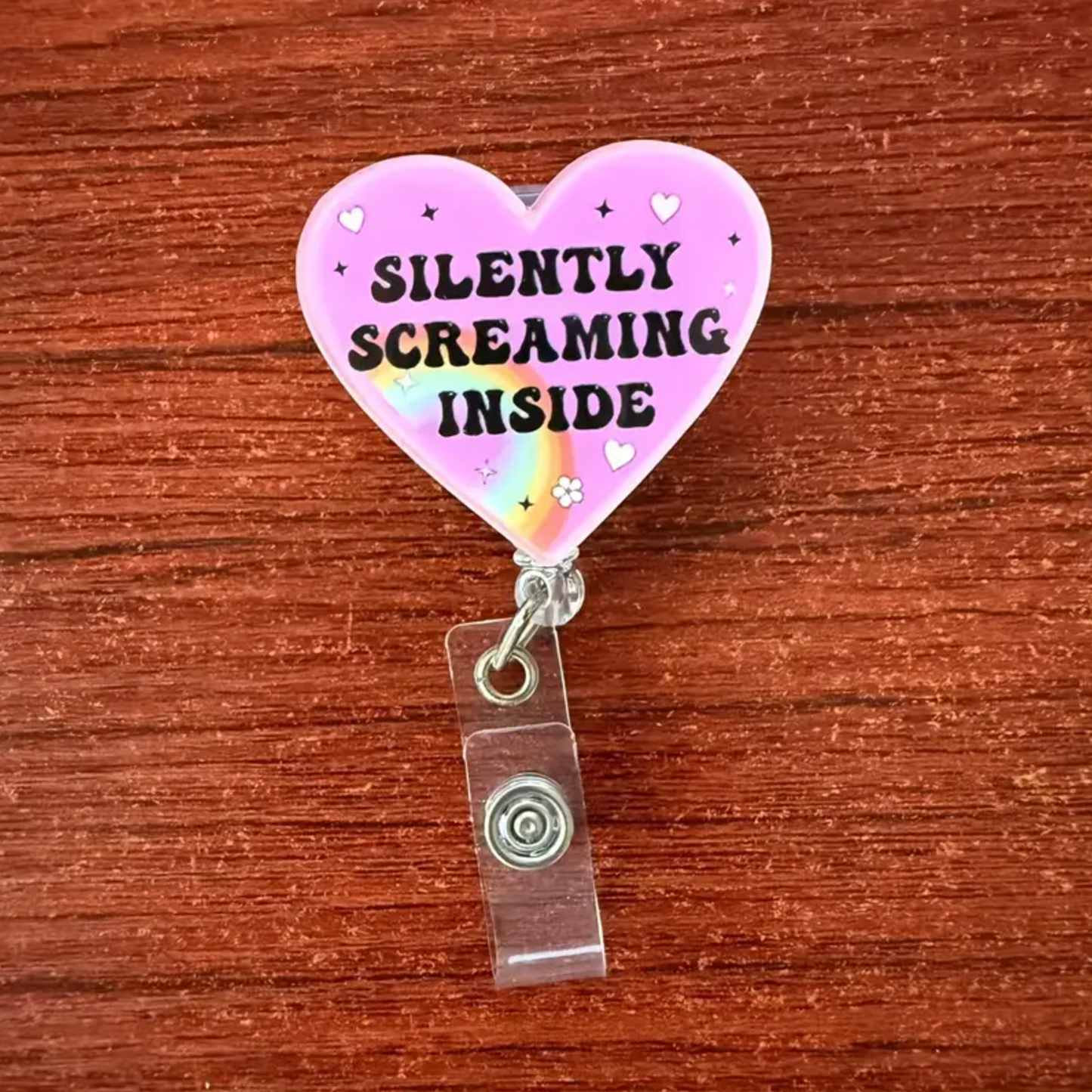 Silently Screaming Badge Holder