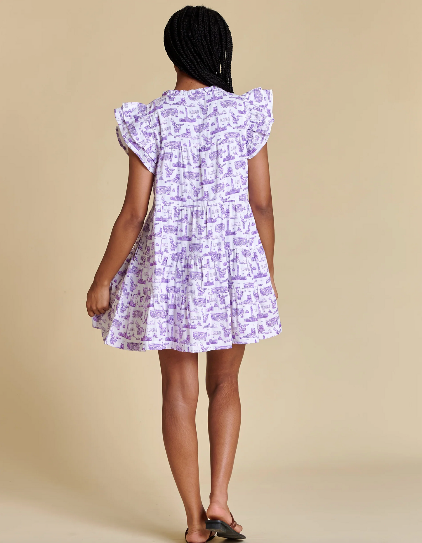 Purple Team Toile Dress