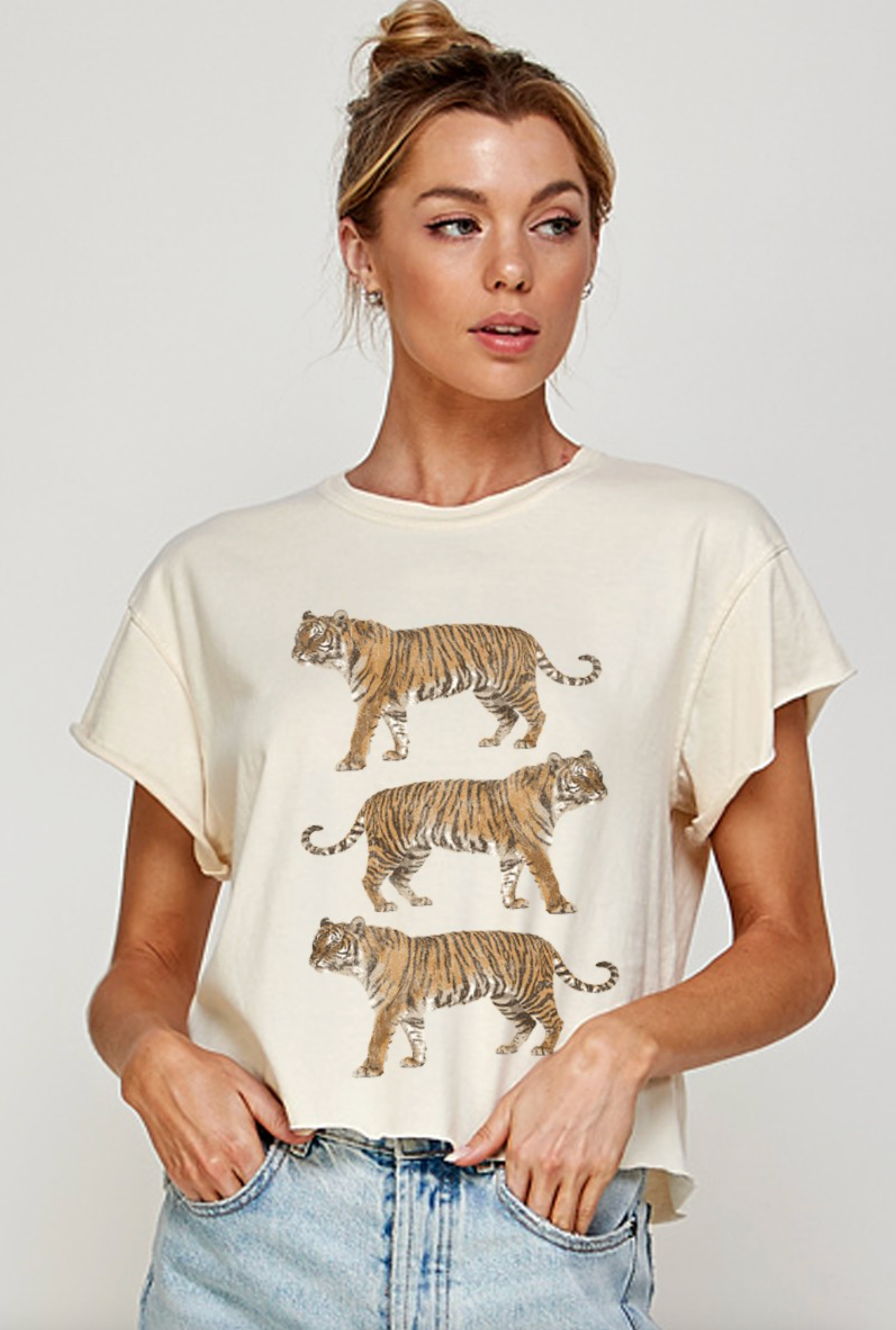 Triple Tiger Crop Top