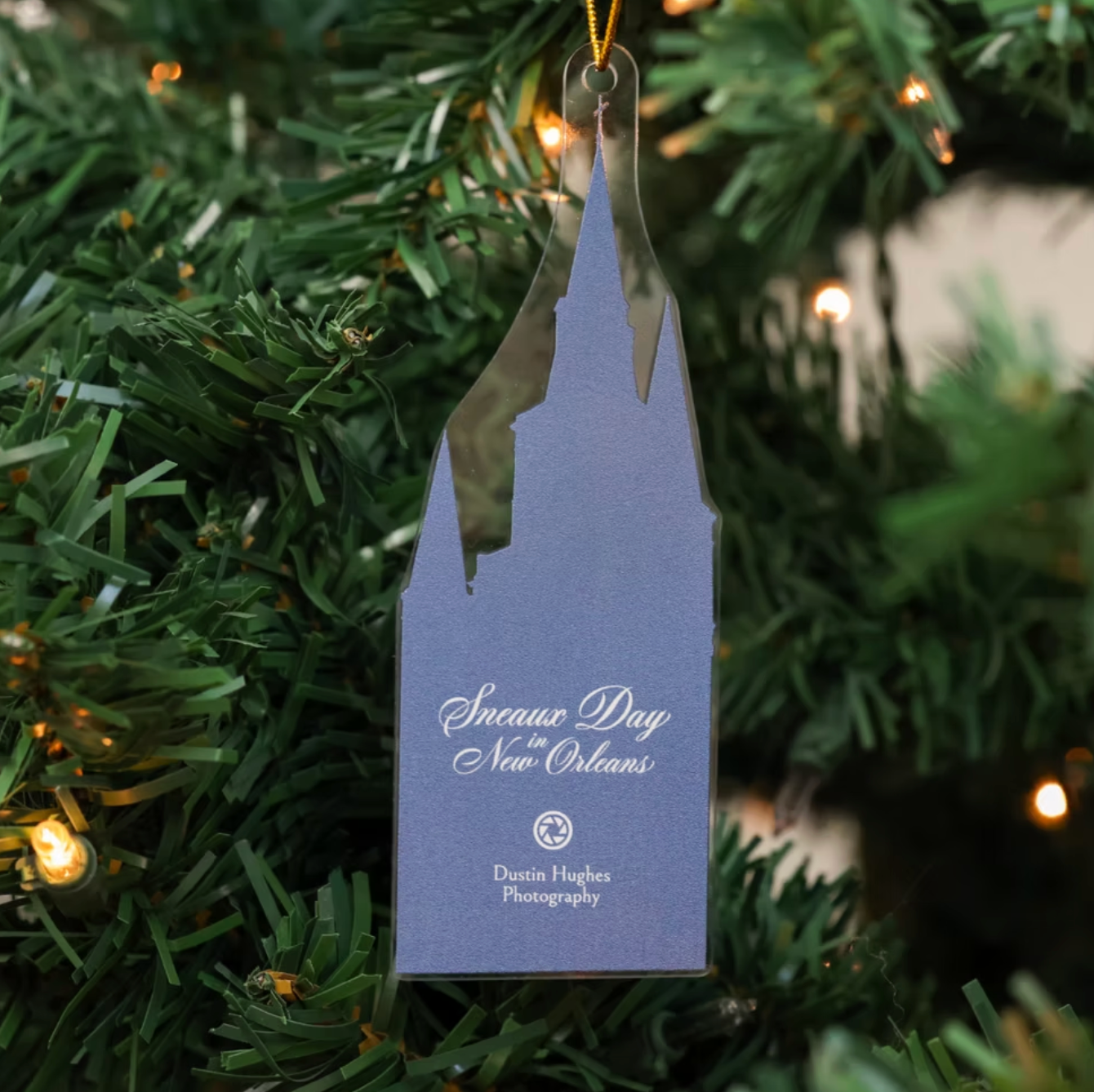 Cathedral in the Snow Acrylic Ornament