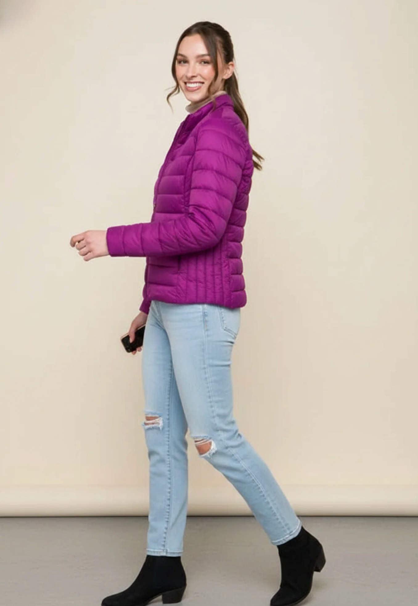 Violet Puffer Jacket