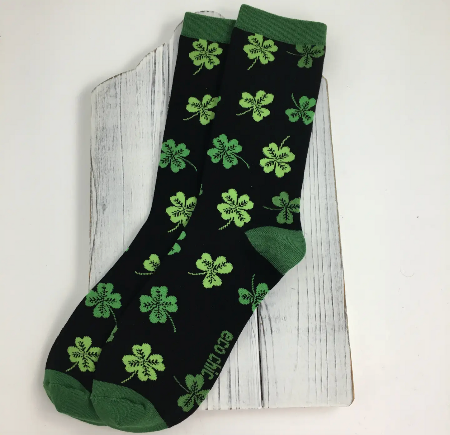 Two Tone Shamrock & Clover Socks