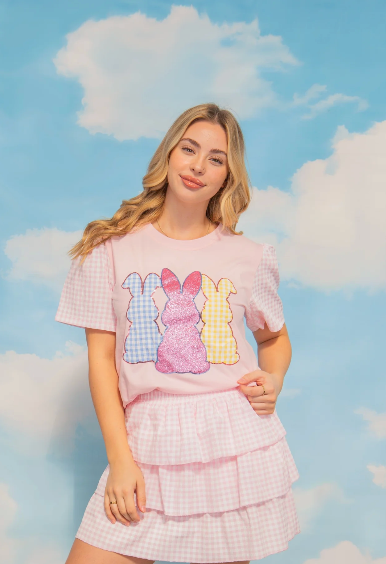 Triple Bunny Patch Tee