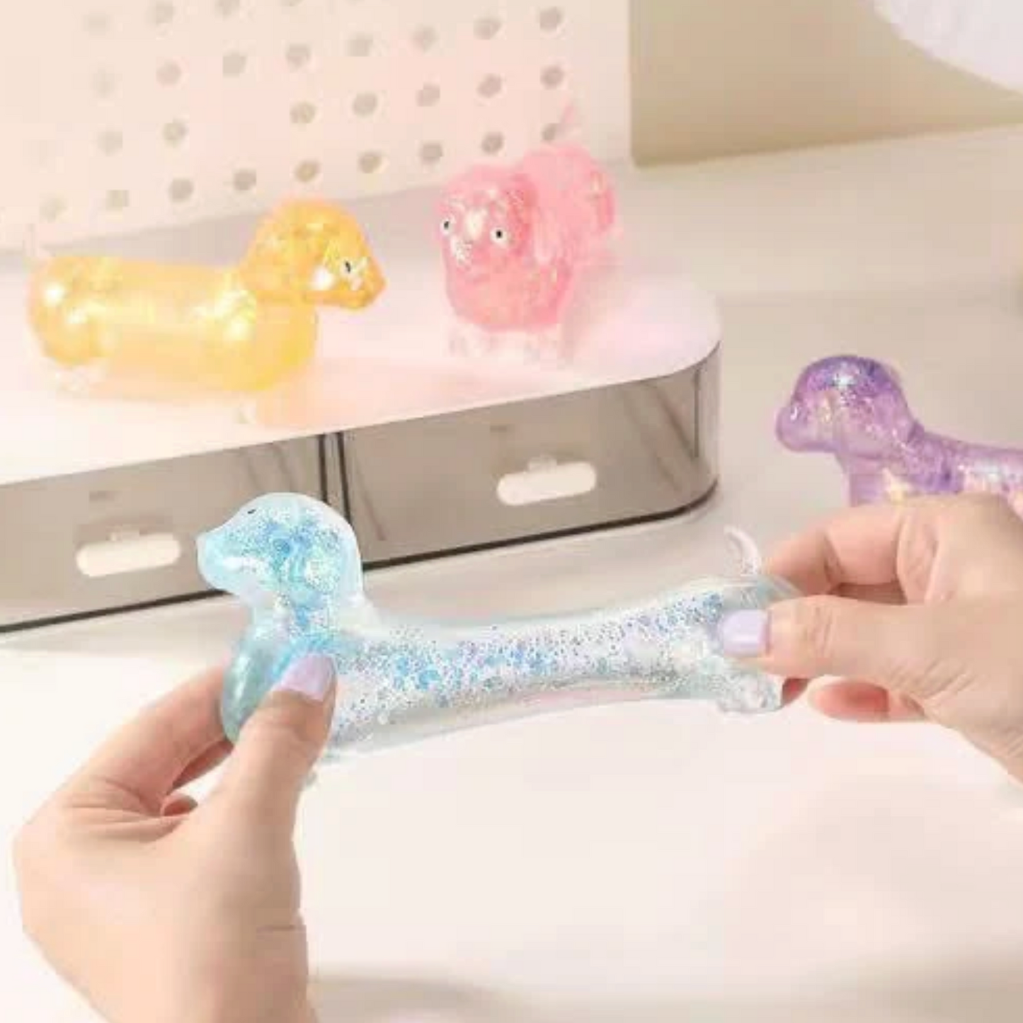 Glitter Weenie Dog Squishy