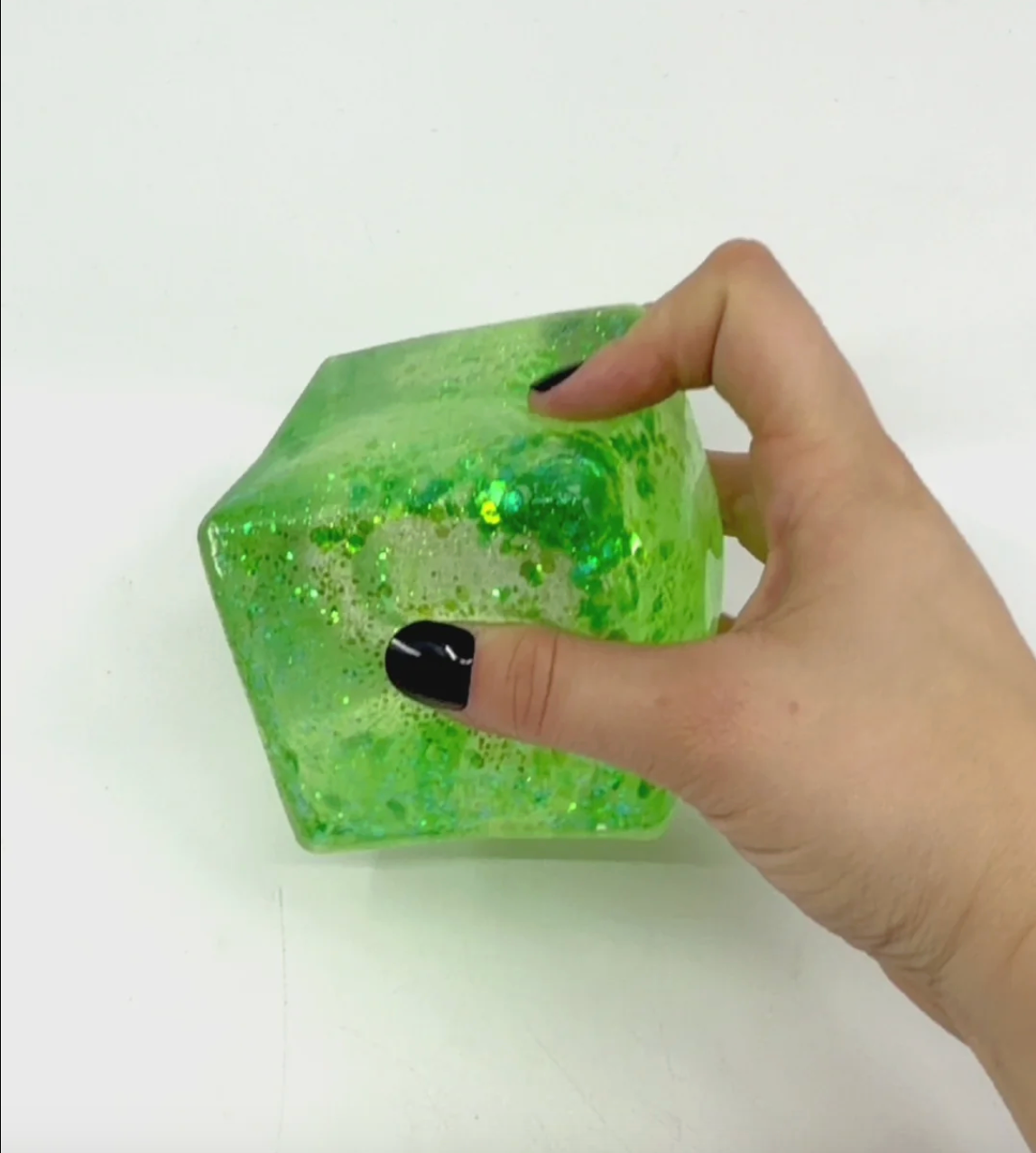 Jumbo Squishy Cube, Glitter