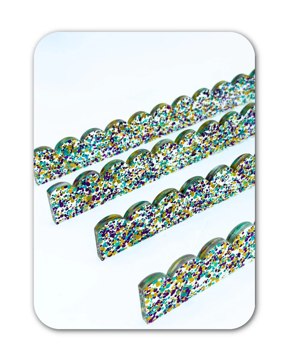 Mahjong Rack with Pusher, Confetti