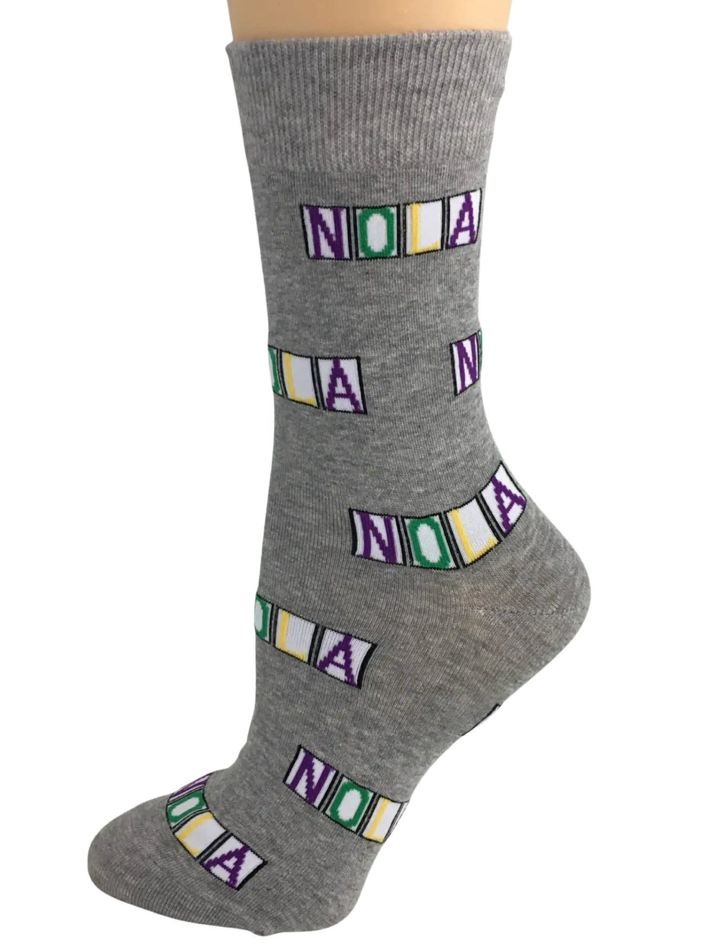 NOLA Tile Socks, Mardi Gras