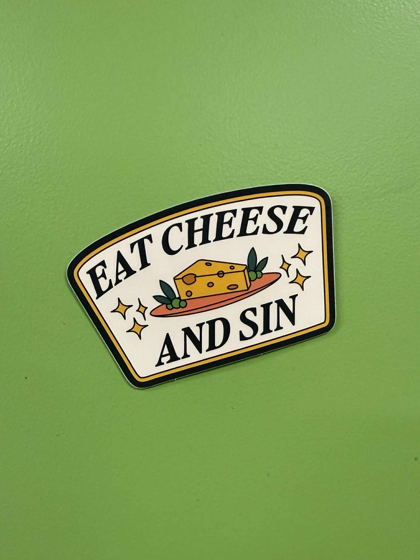 Eat Cheese and Sin Sticker