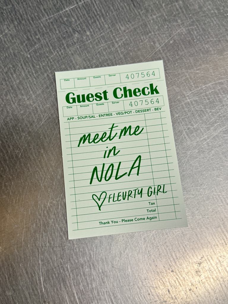 Guest Check Sticker