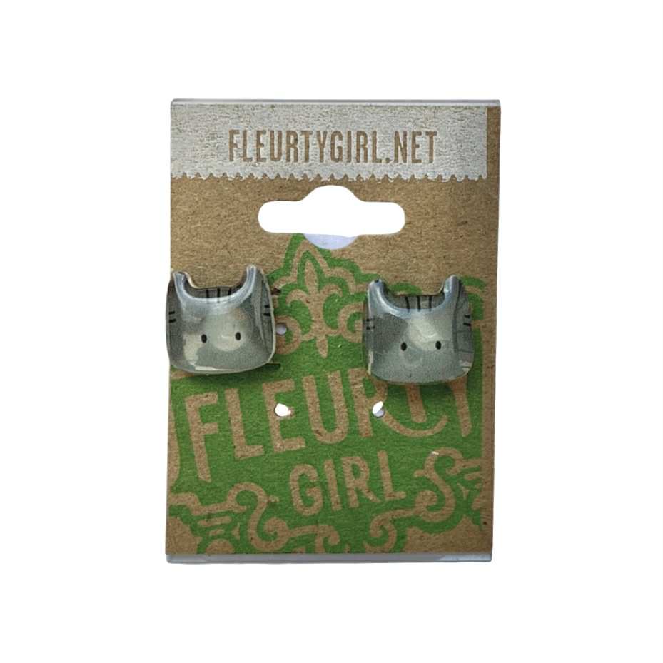 Cat Stud Earrings
