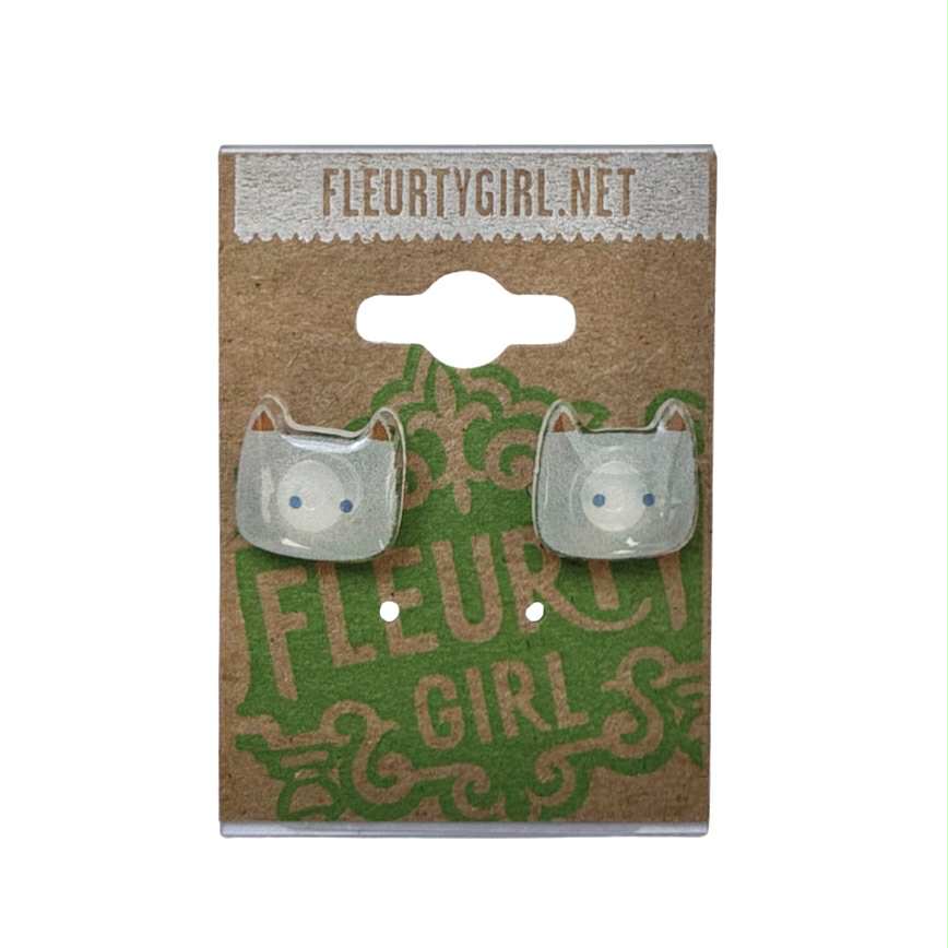 Cat Stud Earrings