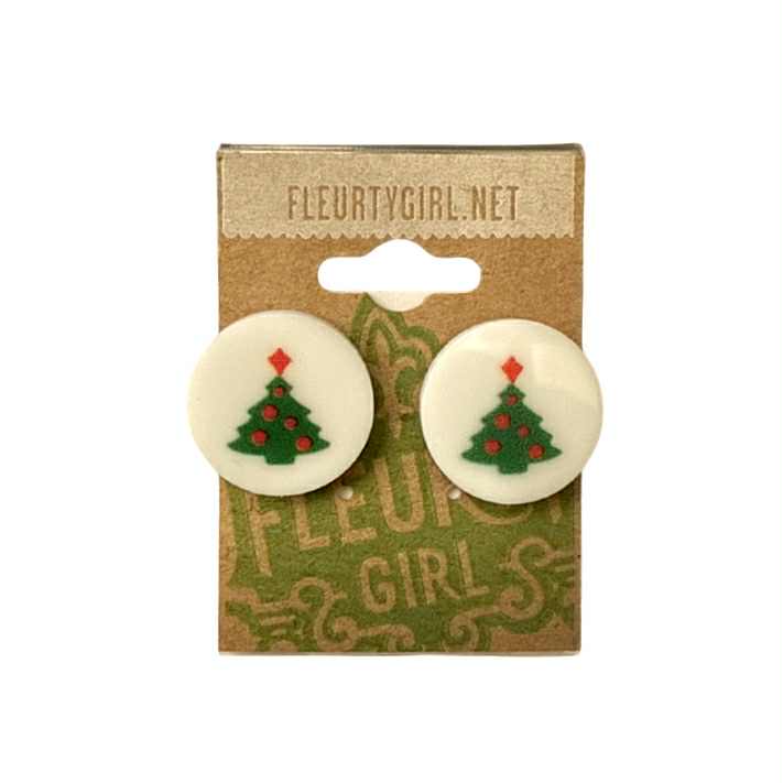 Christmas Sugar Cookie Stud Earring