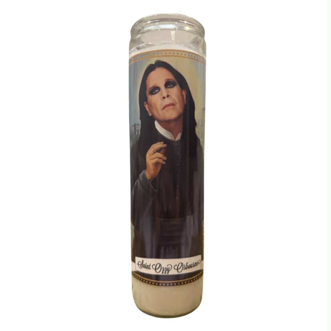 Ozzy Osbourne (in Black) Saint Candle