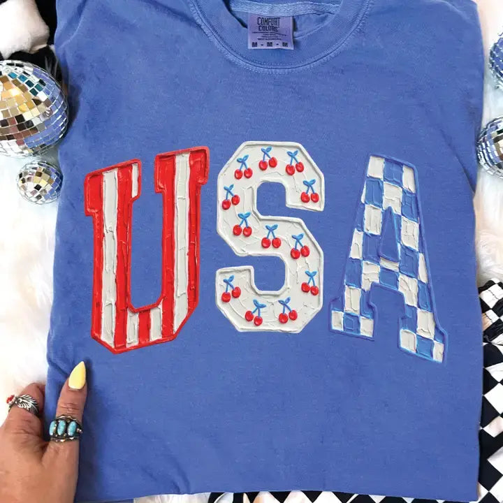 USA Paint & Cherries Tee