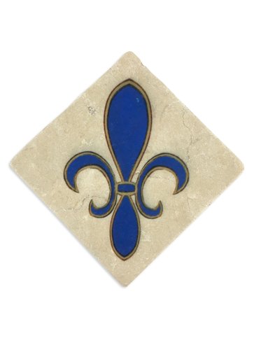 Fleur de Lis Coaster, 6x6