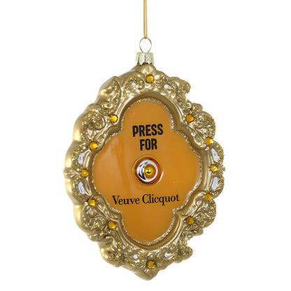 French Champagne Button Ornament
