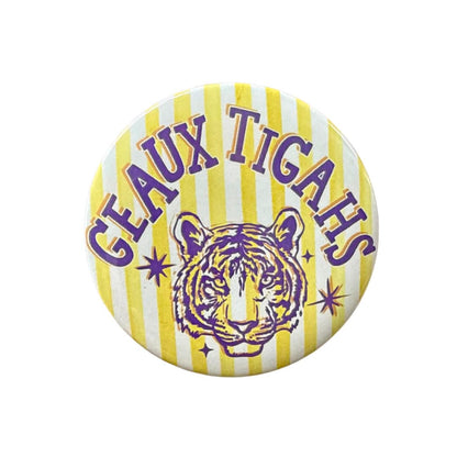 Geaux Tigahs Button