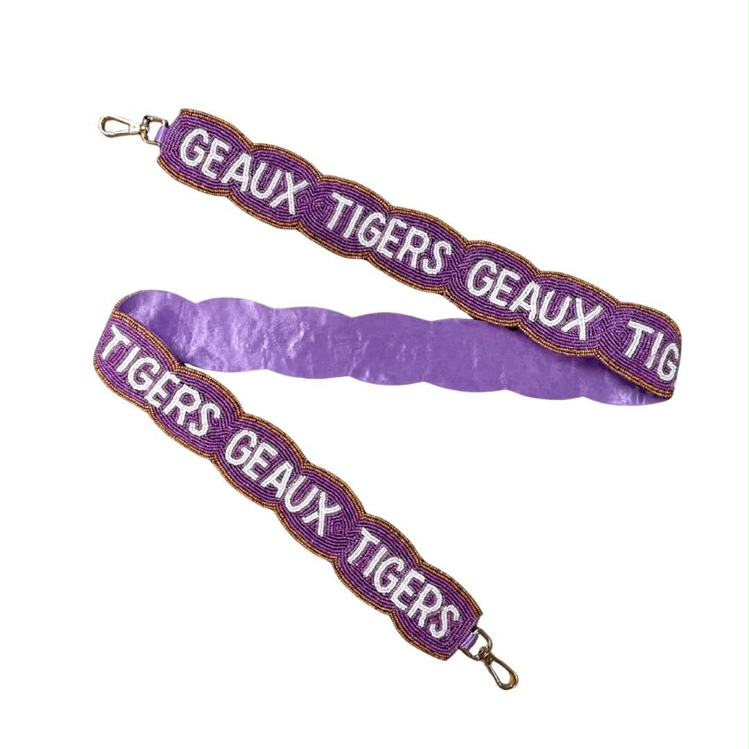 Geaux Tigers Wide Purse Strap
