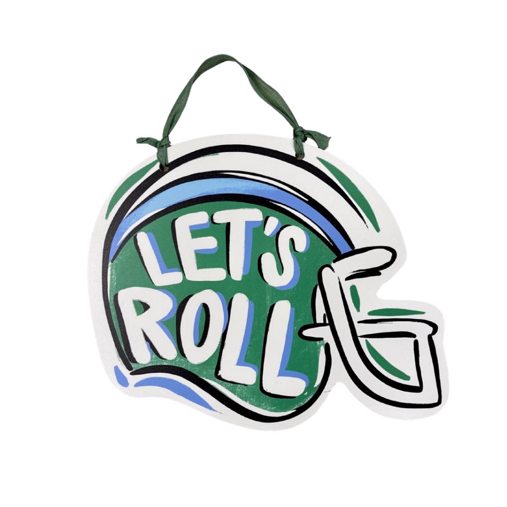 Let's Roll Helmet Door Hanger