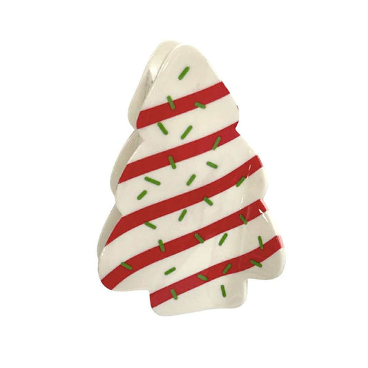 Christmas Tree Cake Claw Clip