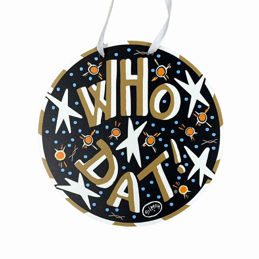 Simon Who Dat Door Hanger