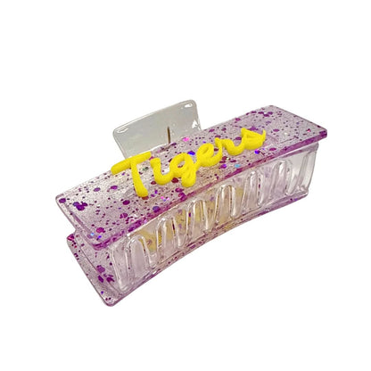 Tigers Glitter Claw Clip