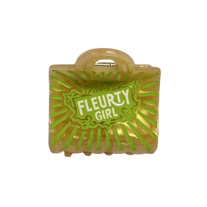 Fleurty Girl Shopping Bag Claw Clip
