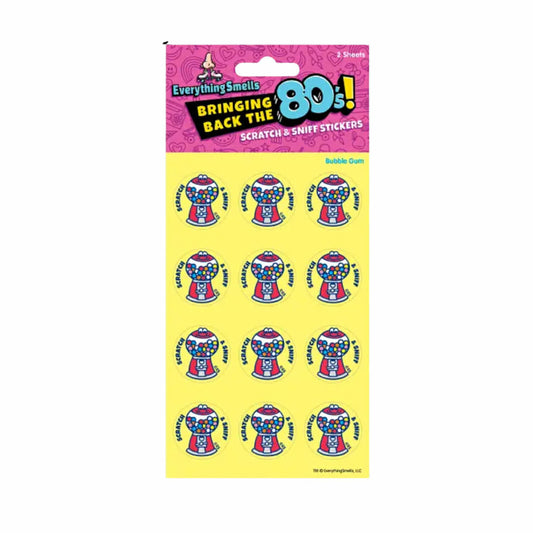 Bubble Gum Scratch & Sniff Stickers