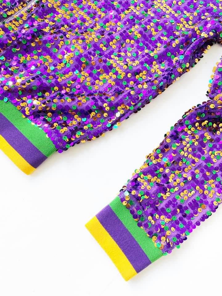 Mardi Gras Sequin Jacket