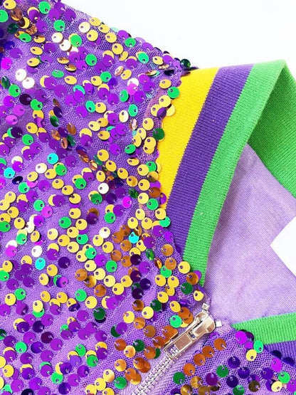 Mardi Gras Sequin Jacket