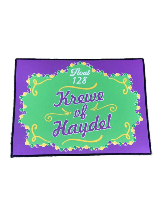 Custom Mardi Gras Float Door Mat