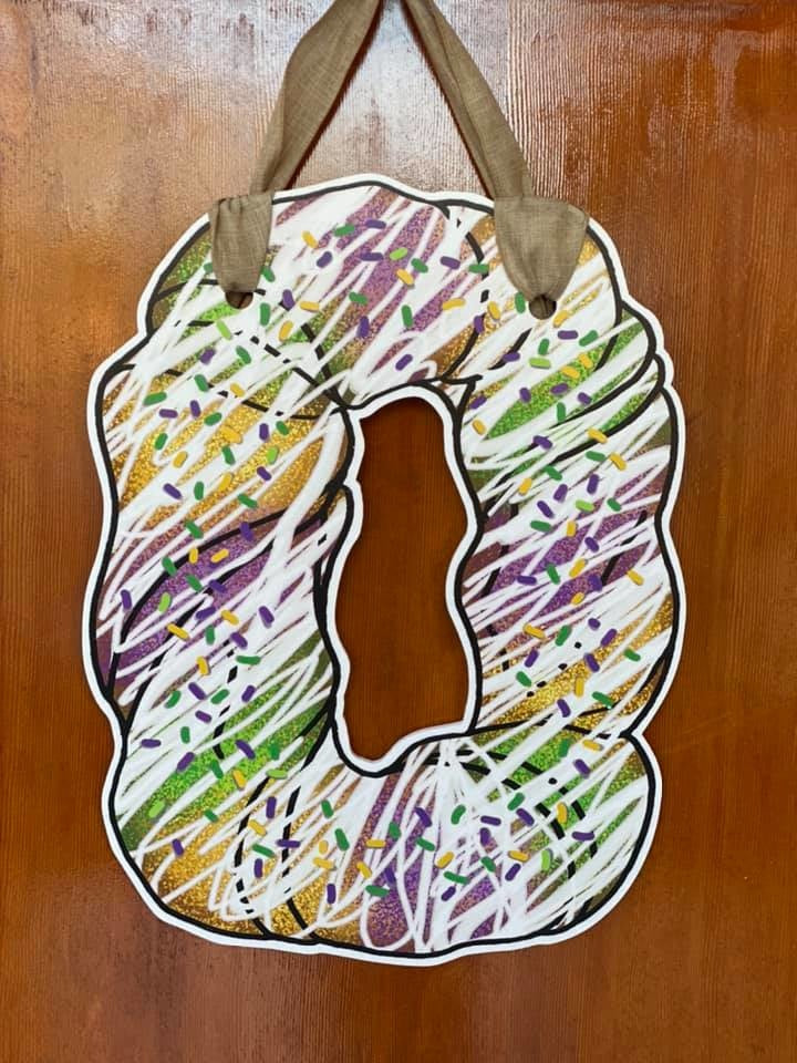 Haydel's Da Parish King Cake Door Hanger