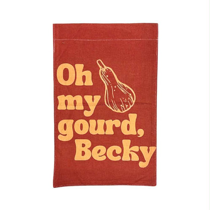 Oh My Gourd, Becky Garden Flag