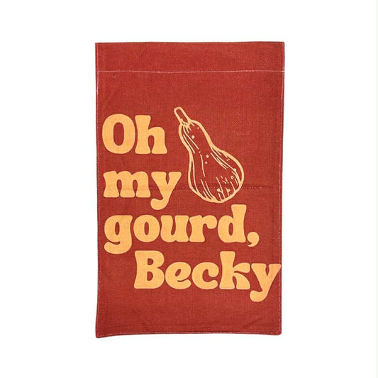 Oh My Gourd, Becky Garden Flag