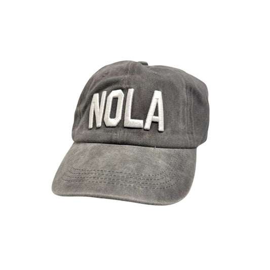 NOLA Baseball Hat, Charcoal