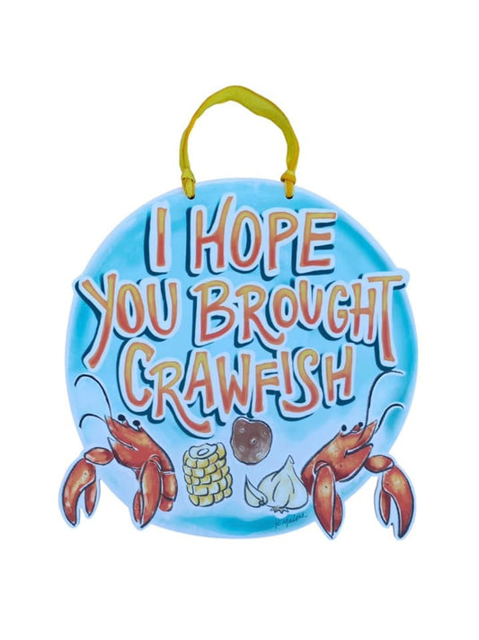 Brought Crawfish Door Hanger