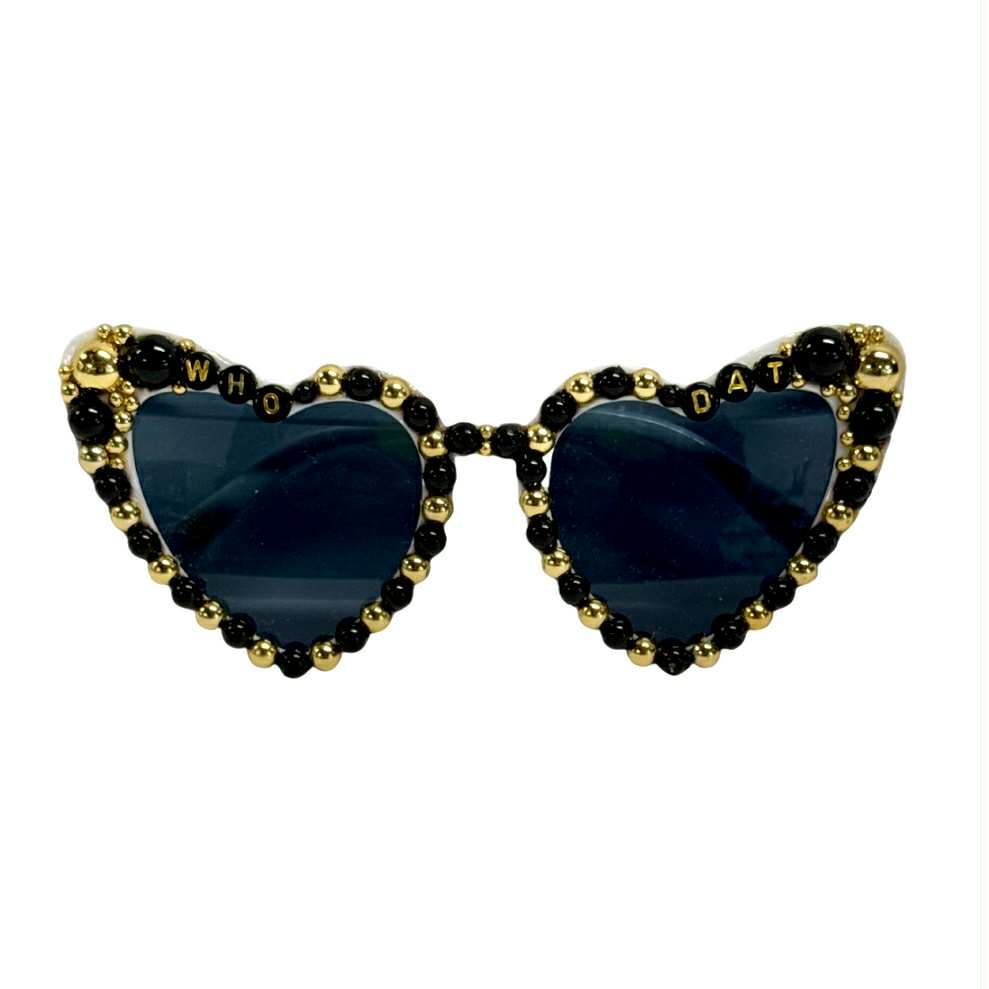 Who Dat Bedazzled Sunglasses