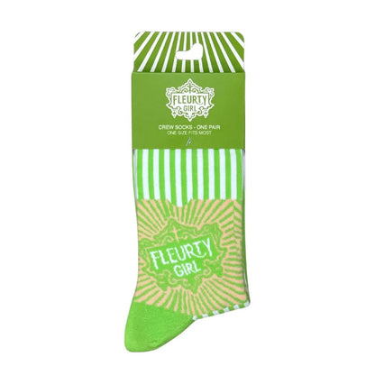 Fleurty Girl Logo Socks