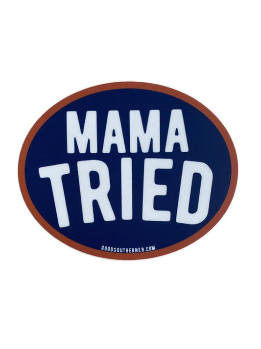 Mama Tried Sticker, Oval