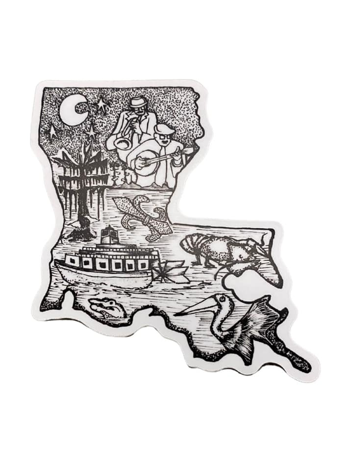 Louisiana Swamp Sticker