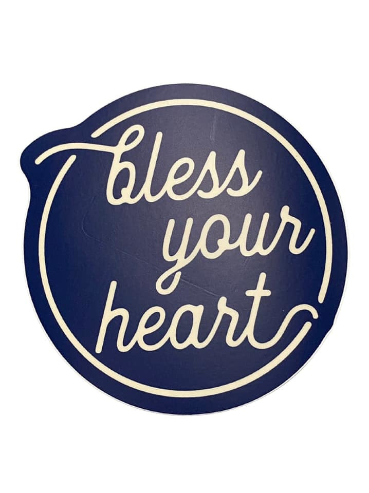 Bless Your Heart Sticker, Round