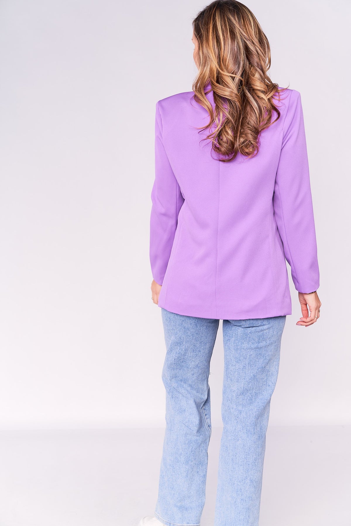 Purple Oversized Blazer