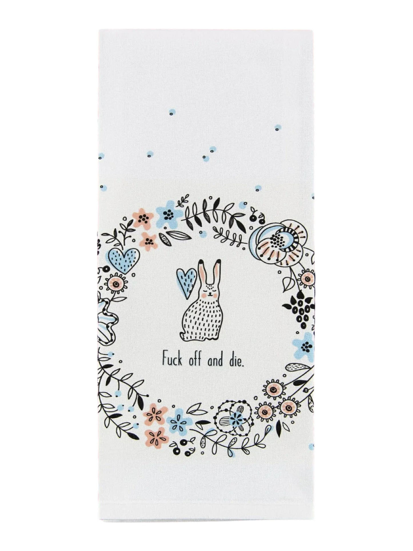 Fuck Off and Die Bunny Towel
