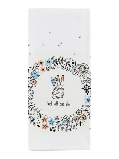 Fuck Off and Die Bunny Towel