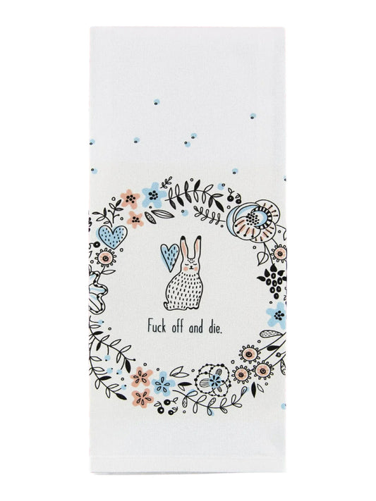 Fuck Off and Die Bunny Towel